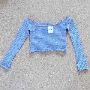 Long sleeve crop top